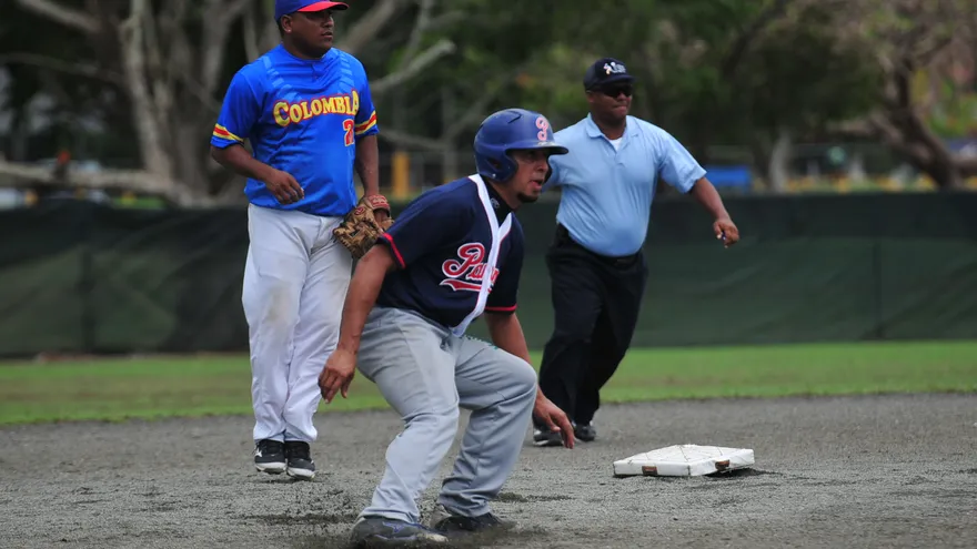 Acción del partido entre Panamá y Colombia