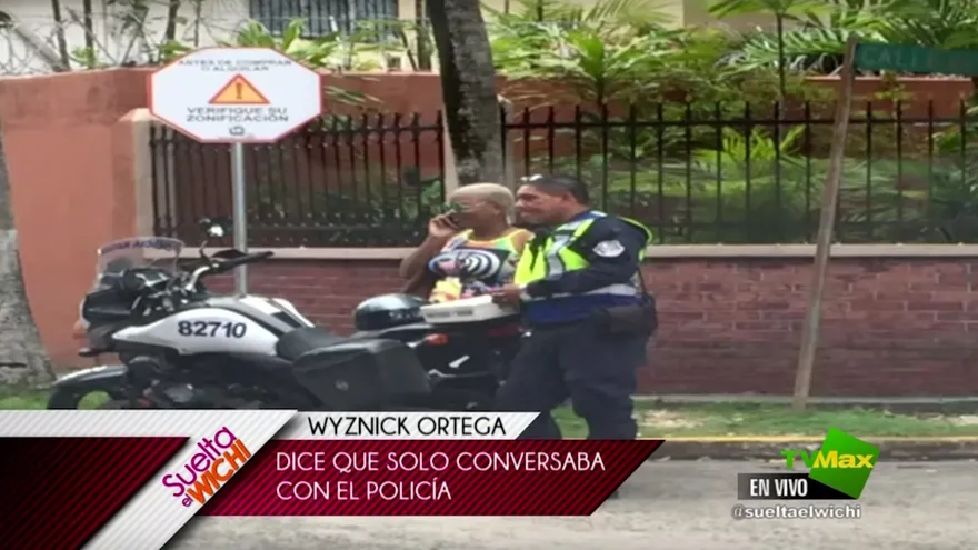 Captan a Wyznick Ortega junto a un miembro de la policia nacional