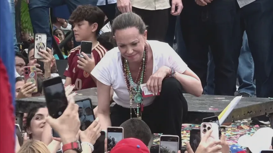 María Corina Machado en encuentro con venezolanos en Panamá: 'Ya vayan calentando las maleticas'