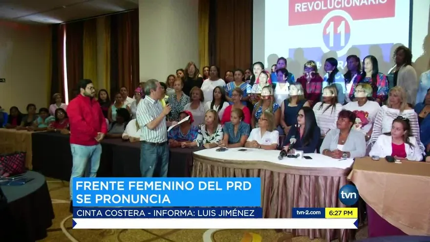 Frente Femenino del PRD se pronuncia