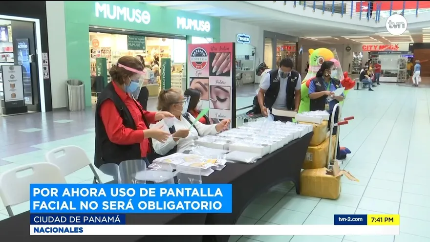 Por ahora uso de pantalla facial no será obligatorio