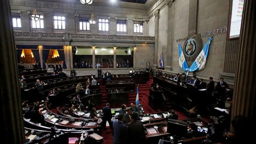 Vista general del Congreso de Guatemala.