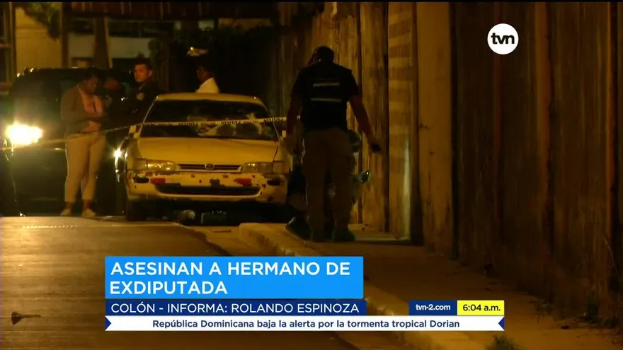 Asesinan al hermano de una exdiputada en Colón
