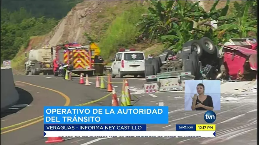 Realizan operativo por paso de camiones en Veraguas