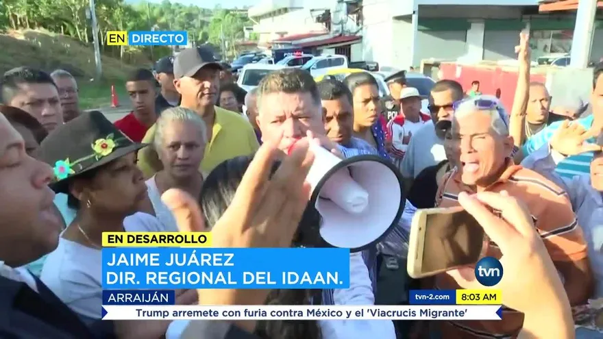 Idaan responde a comunidades en Arraiján por falta de agua potable