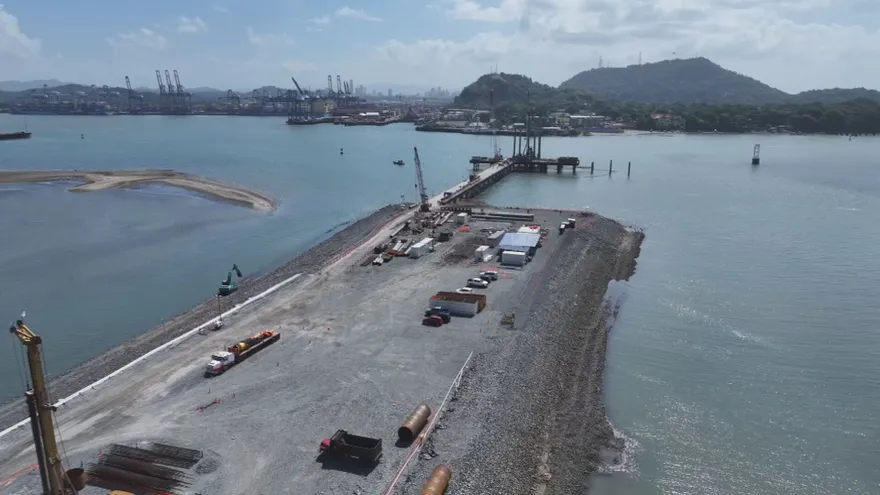 Parte de los trabajos del cuarto puente