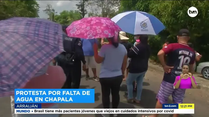 Protestan por falta de agua en Arraiján