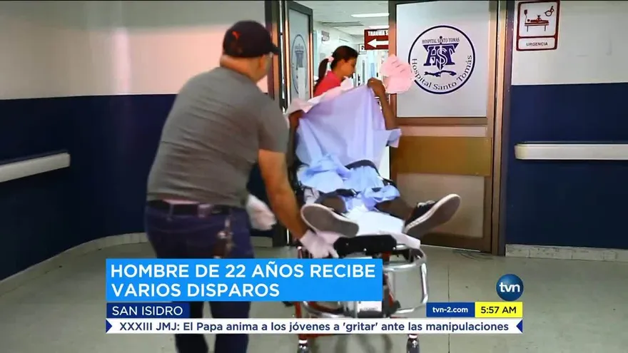 Un joven fue herido de bala en San Isidro