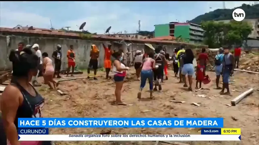 Desalojan a personas en Curundú tras construir ilegalmente