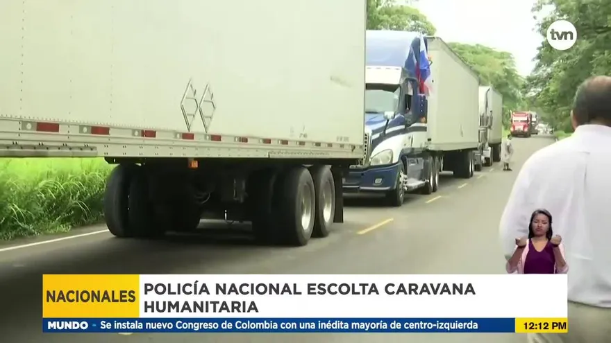 Avanza caravana humanitaria con alimentos procedentes de Chiriquí