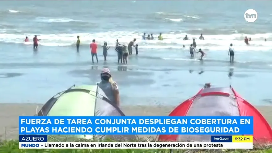 Bañistas visitan playas en Azuero