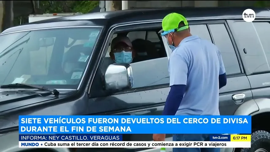 Siete vehículos y 22 personas son retornadas por autoridades de salud en Veraguas