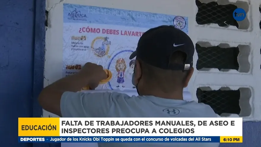 Falta de trabajadores manuales en las escuelas