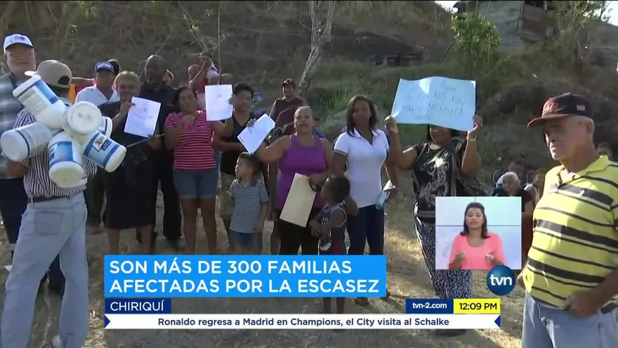 Residentes de comunidad en David protestan por falta de agua