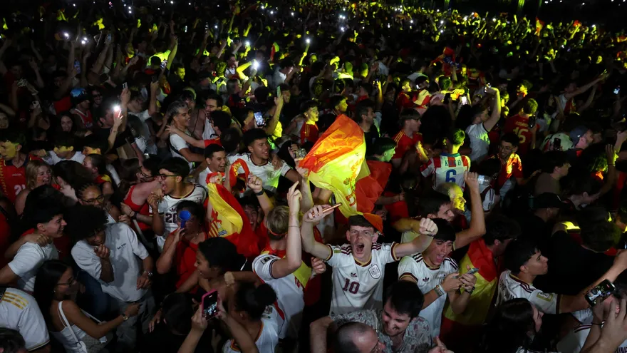 Afición española en Madrid