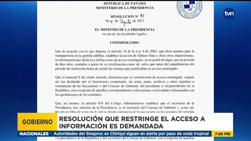 Demanda y anteproyecto busca impedir bloqueo de información del Gobierno
