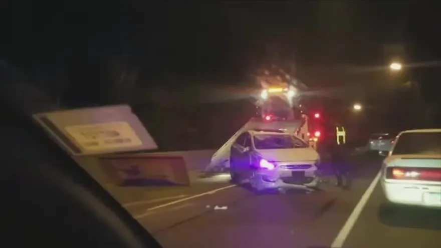 Vuelco generó tranque en dirección a la capital