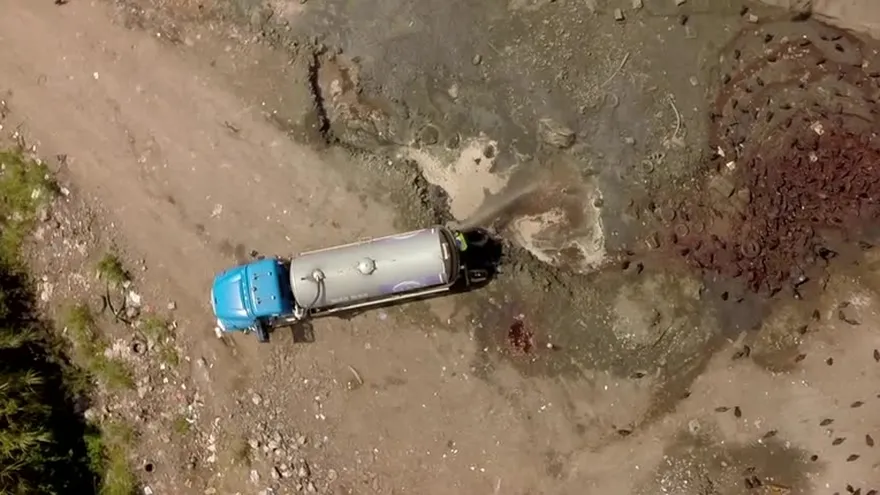 Aguas contaminadas de Cerro Patacón