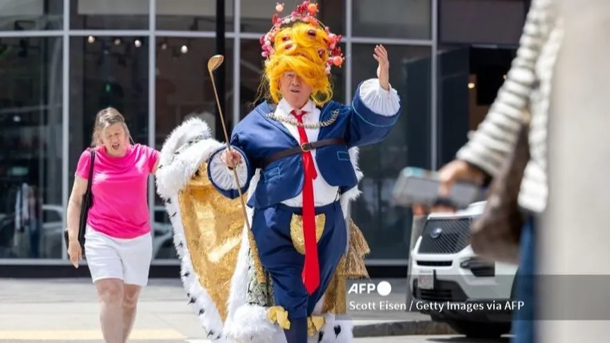 Protestas en Harvard University.
