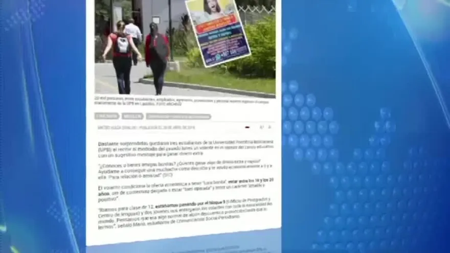 Alerta por volantes de prostitución que circulan en universidad colombiana