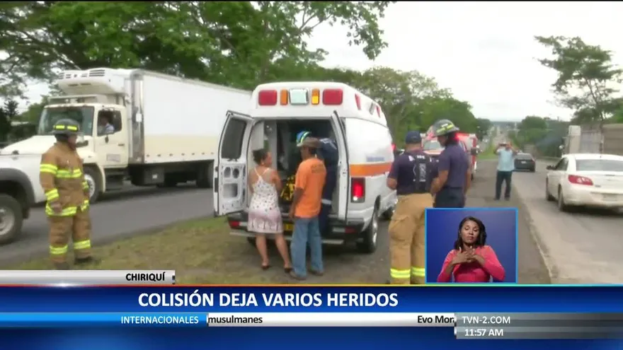 Accidente en Chiriquí deja varios lesionados