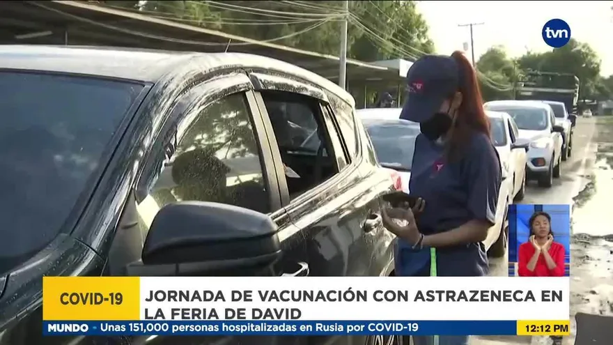 Continúa vacunación de con dosis de AstraZeneca en Chiriquí