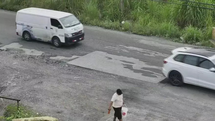 Carretera en mal estado