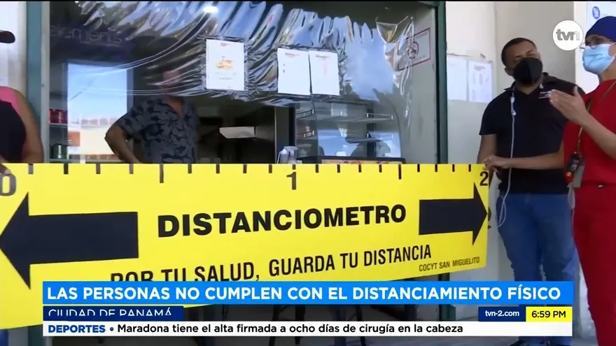 Las personas no cumplen con el distanciamiento físico