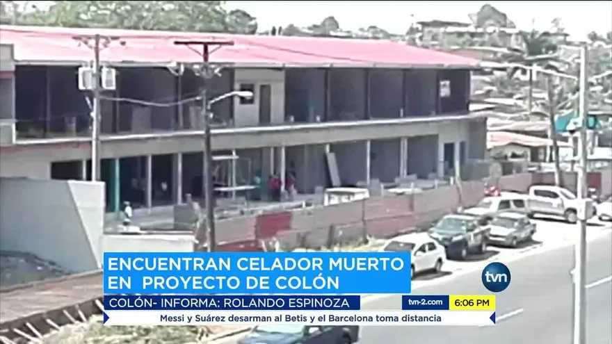 Encuentran a un celador muerto en Colón
