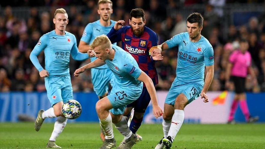 El Barça no aclara su futuro en Champions tras empatar con el Slavia Praga