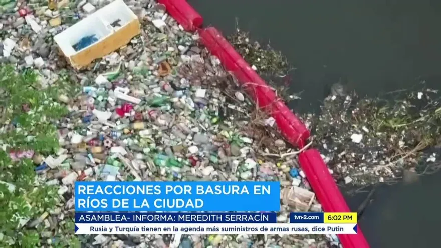 Reacciones por basura en los ríos