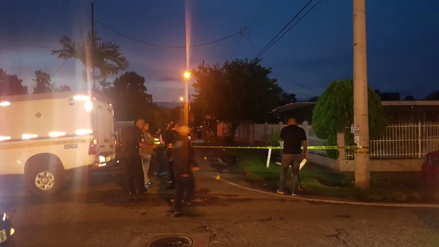 Escena del crimen en Ciudad Radial, Juan Díaz.