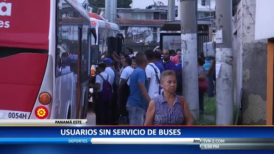 Usuarios afectados por paro de transporte en Panamá Este