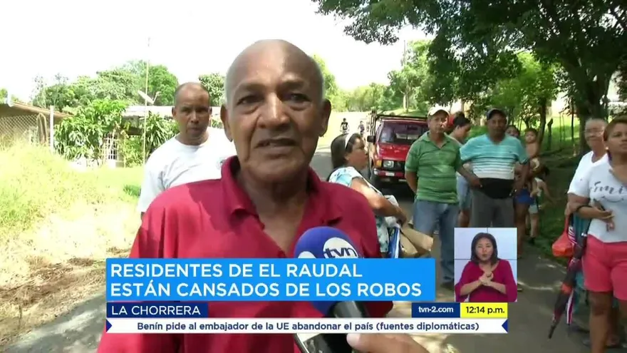 Residentes de una comunidad en La Chorrera están cansado de los robos