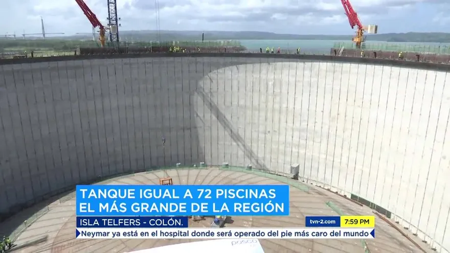 Logran hito histórico en construcción de planta de gas natural AES en Colón