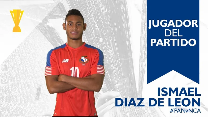 Ismael Díaz fue escogido como el mejor jugador del Panamá-Nicaragua