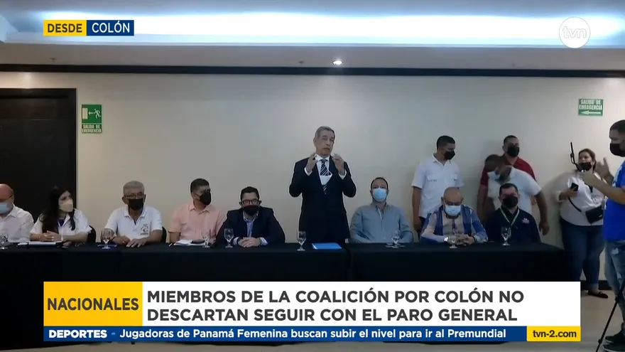 Coalición por la Unidad de Colón no descartan seguir con el paro