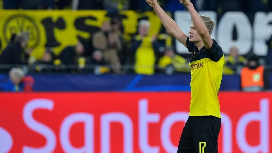 Borussia Dortmund golpea primero ante PSG con dos zarpazos de Haaland