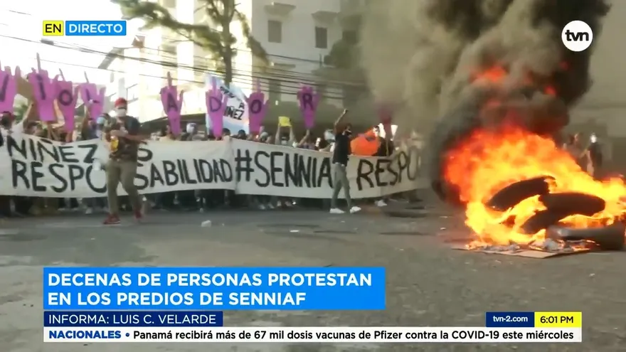 Nuevo día de protesta frente a las Instalaciones de la Senniaf