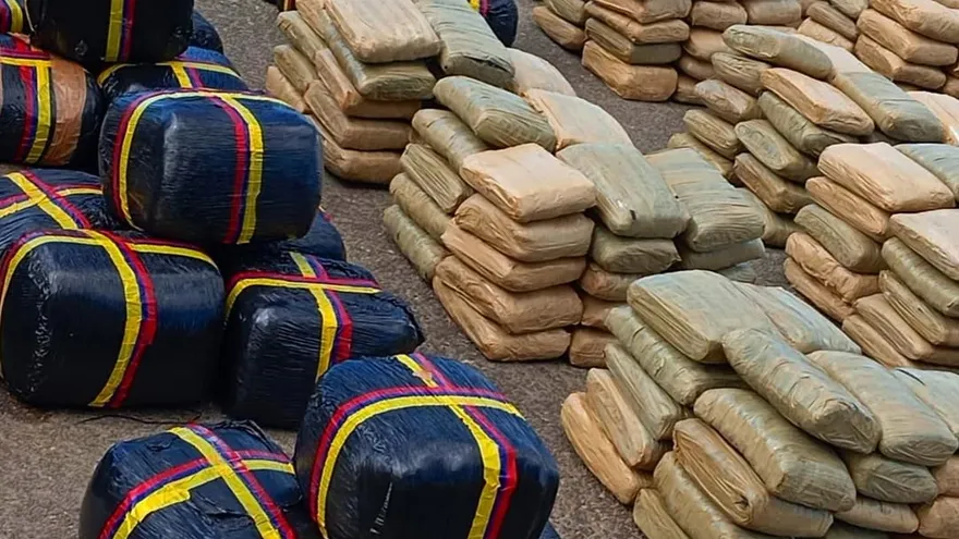 Droga decomisada por las autoridades