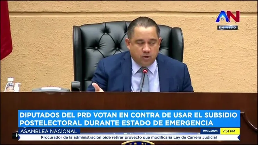 Bancada del PRD se opone a uso del subsidio postelectoral