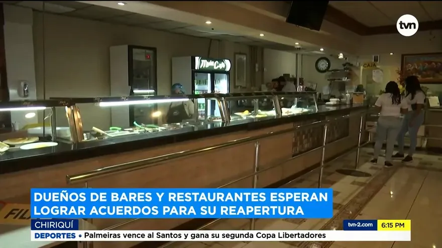 Propietarios de restaurantes y bares en Chiriquí pide al Minsa verificaciones reabrir negocios