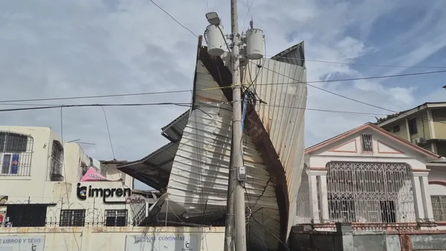 Vendaval causó estragos en Colón