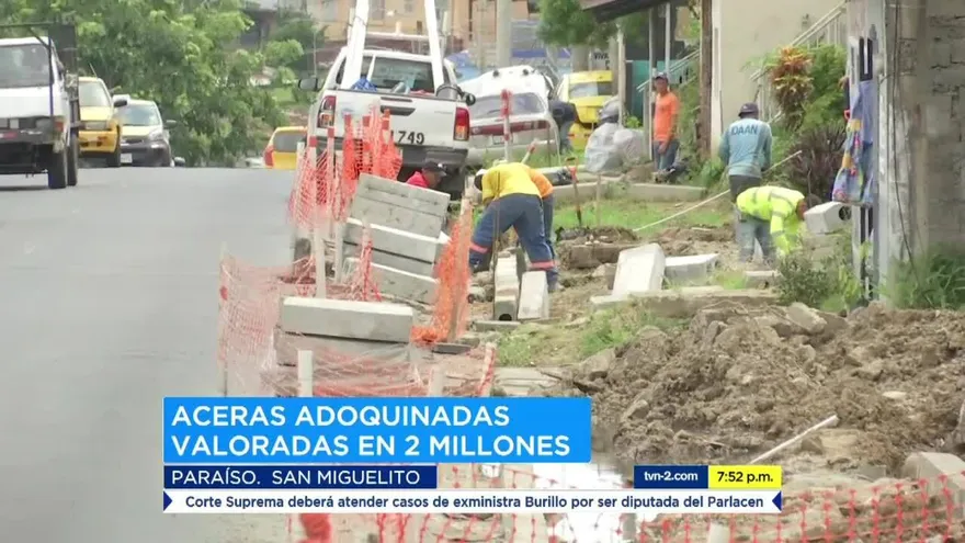 Residentes de San Miguelito siguen esperan sus aceras nuevas