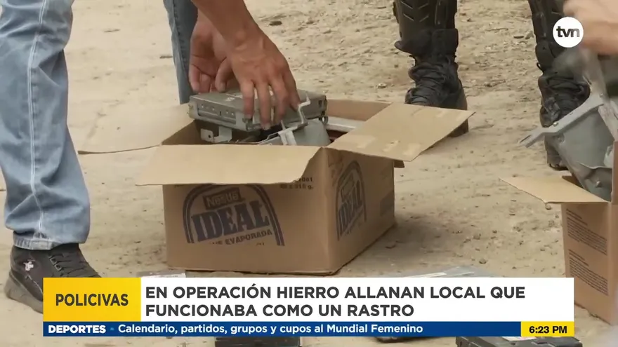 Encuentran motores y computadoras en rastro en Pedregal