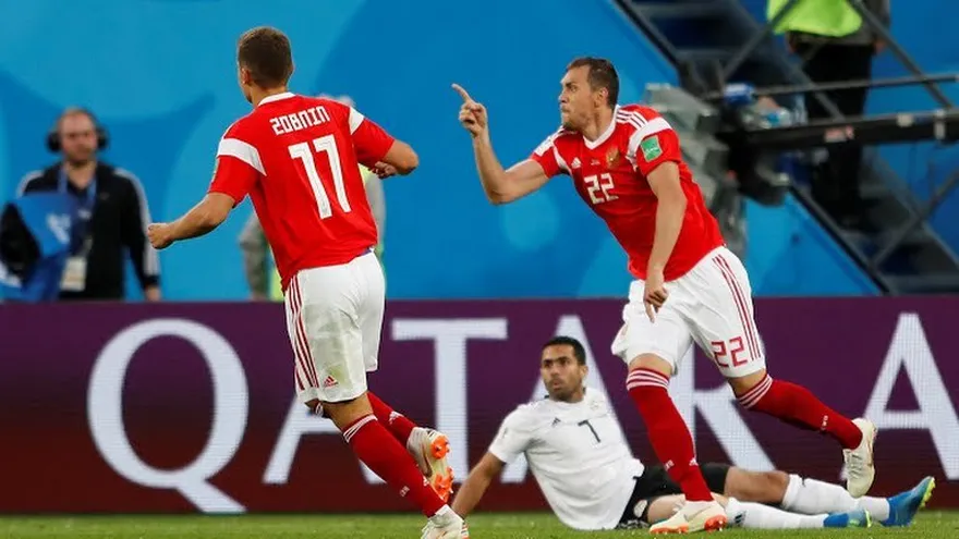 Autogol de Ahmed Fathy. Rusia 1-0 Egipto