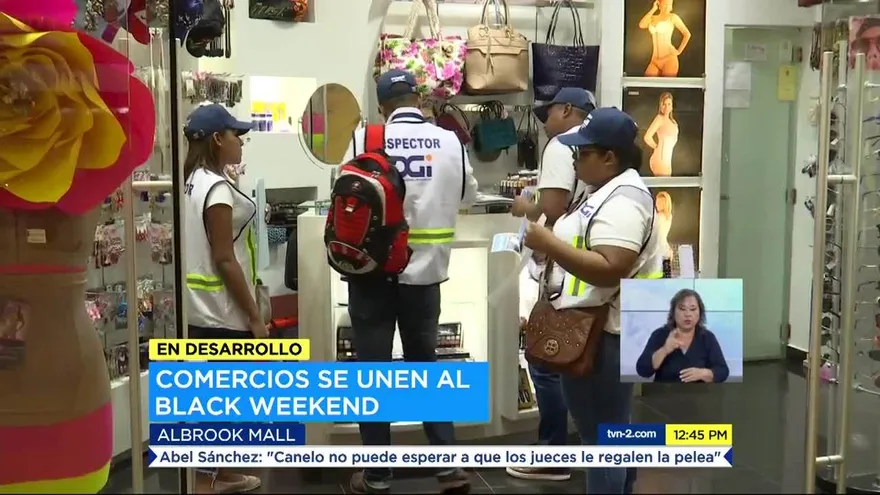 Estamentos inspeccionan centros comerciales por Black Weekend