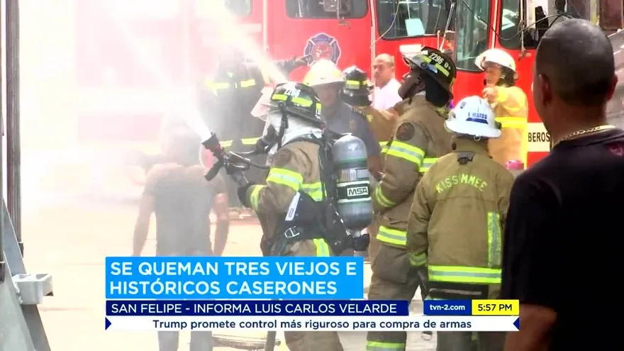 Unas 38 familias afectadas por incendio en San Felipe