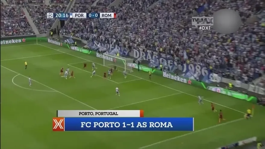 El Porto empató 1-1 con la Roma
