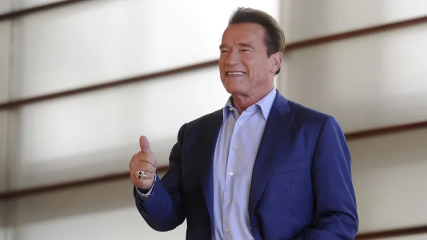 El actor estadounidense Arnold Schwarzenegger en el Festival de San Sebastián.
